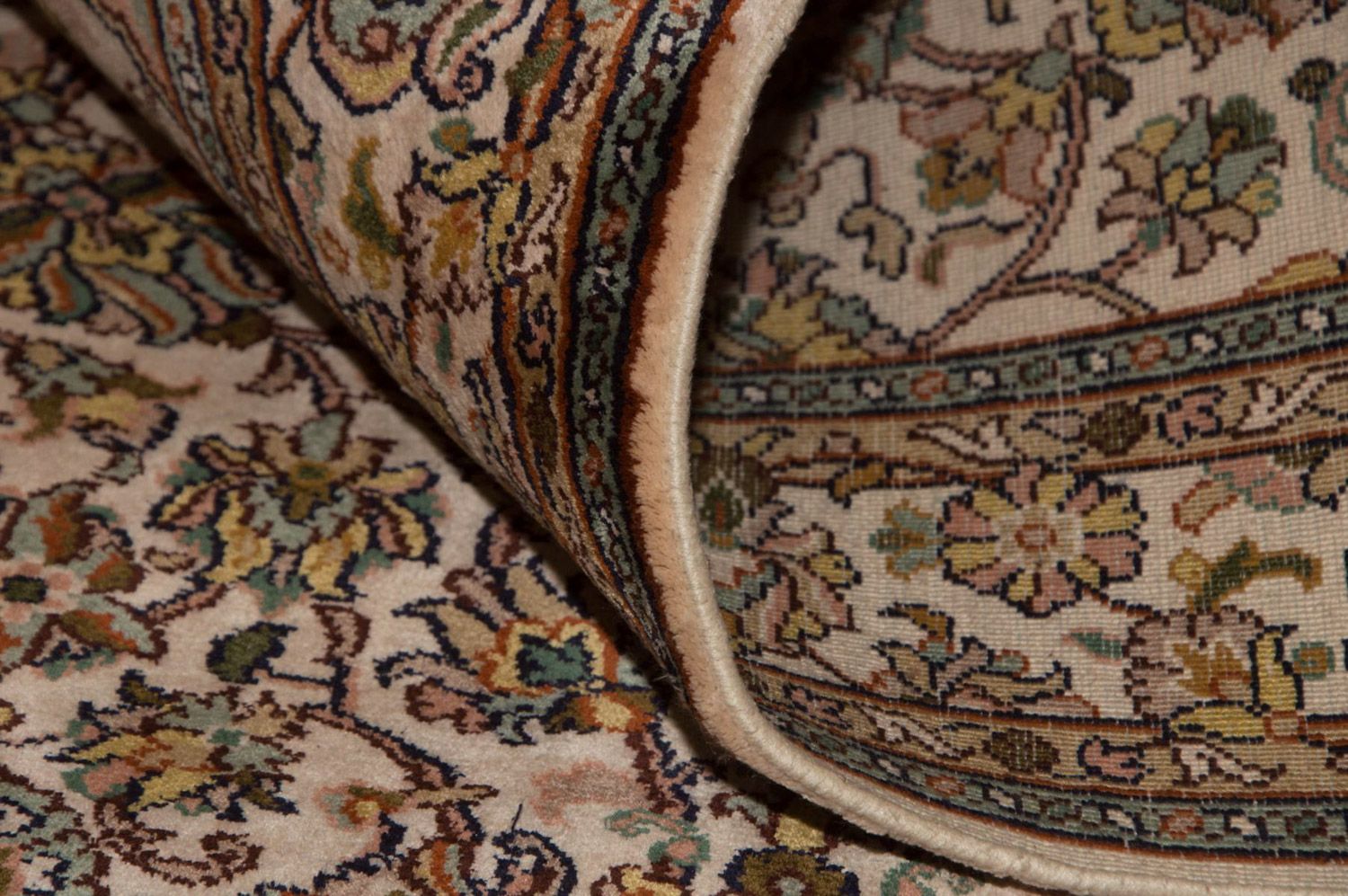Seidenteppich - Kaschmir Seide 301 x 79 cm Teppich Läufer