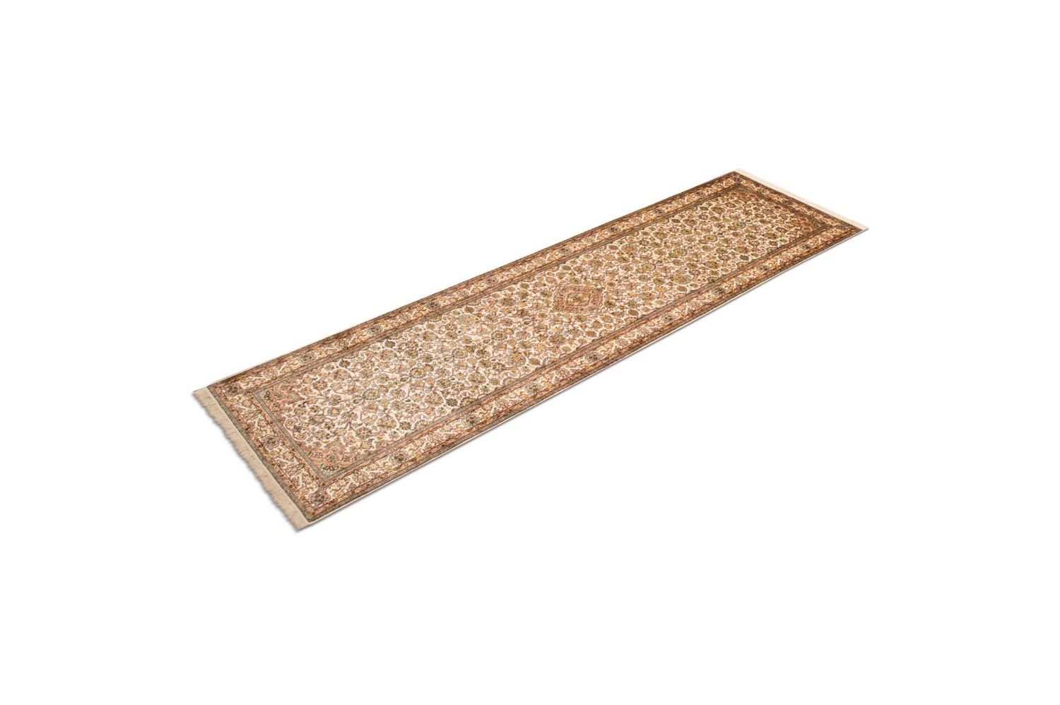 Seidenteppich - Kaschmir Seide 301 x 79 cm Teppich Läufer