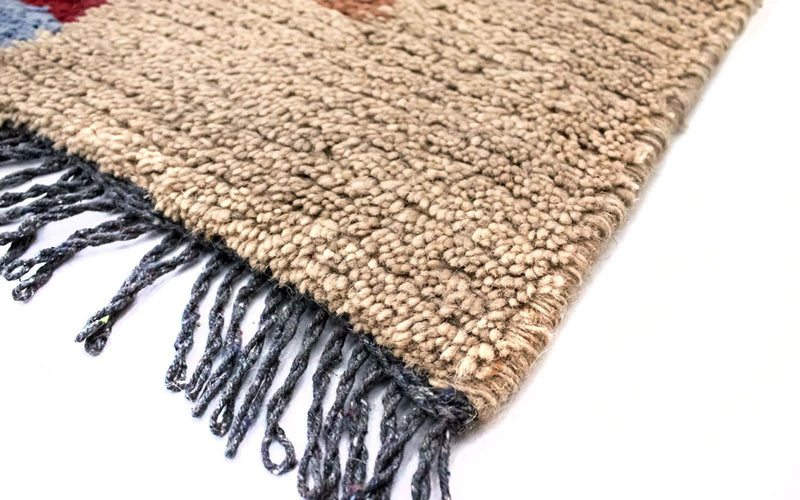 Nepal Teppich 140 x 70 cm - braun