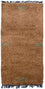 Nepal Teppich 140 x 70 cm - braun