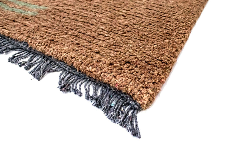 Nepal Teppich 140 x 70 cm - braun