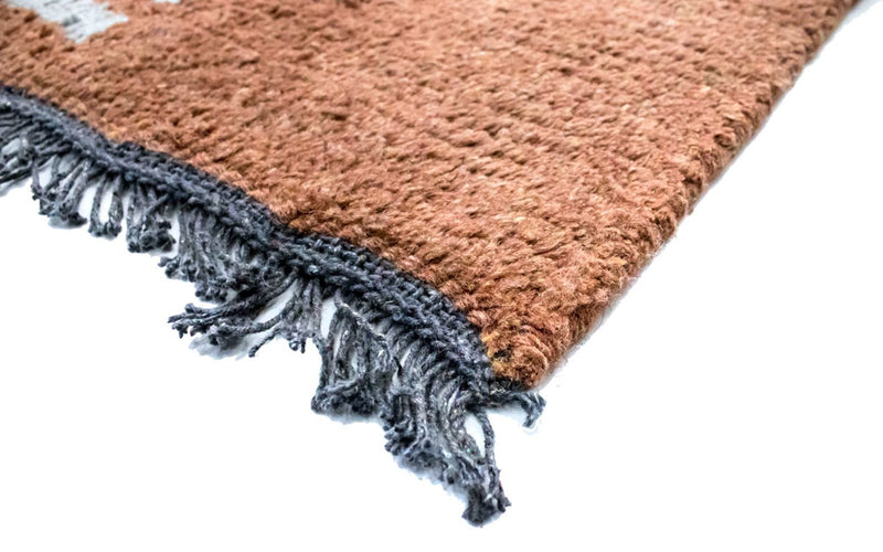 Nepal Teppich 140 x 70 cm - braun