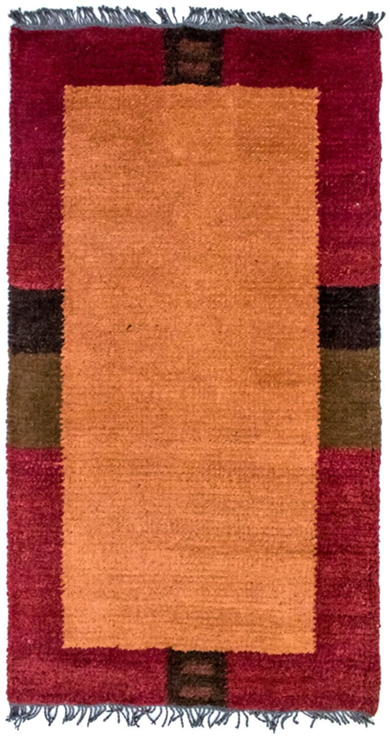 Nepal Teppich 140 x 70 cm - orange