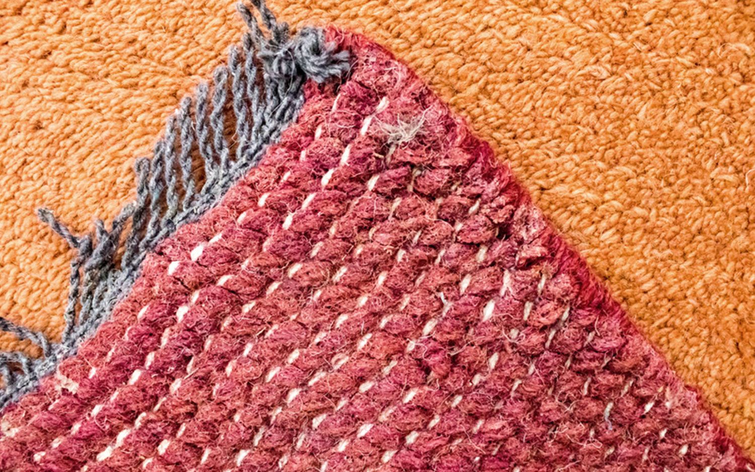 Nepal Teppich 140 x 70 cm - orange