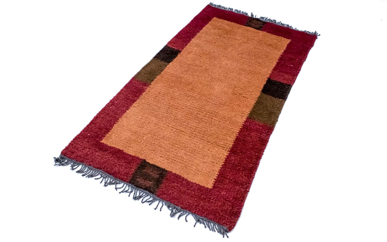 Nepal Teppich 140 x 70 cm - orange