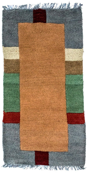 Nepal Teppich 140 x 70 cm - mehrfarbig
