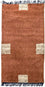 Nepal Teppich 140 x 70 cm - braun
