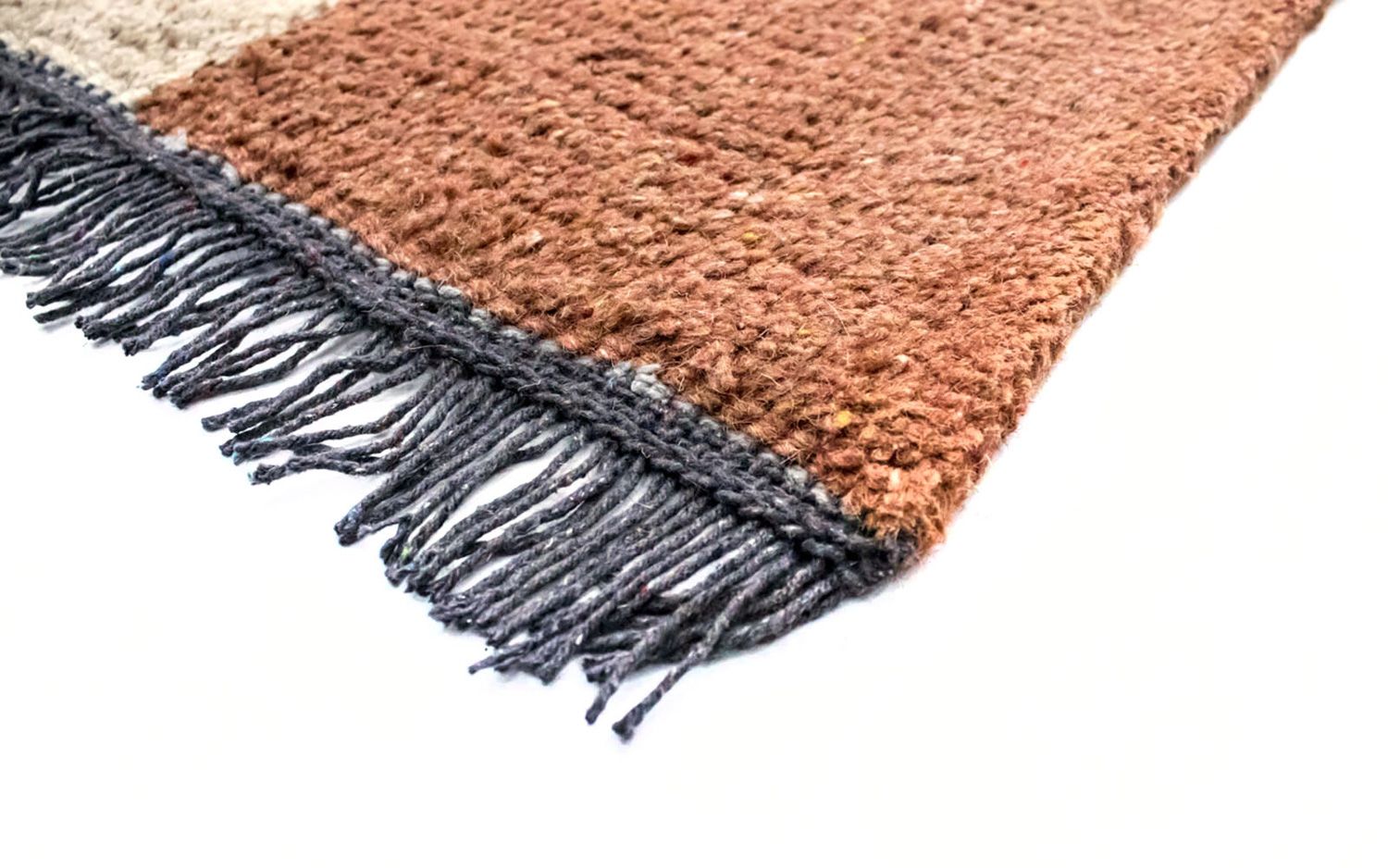 Nepal Teppich 140 x 70 cm - braun