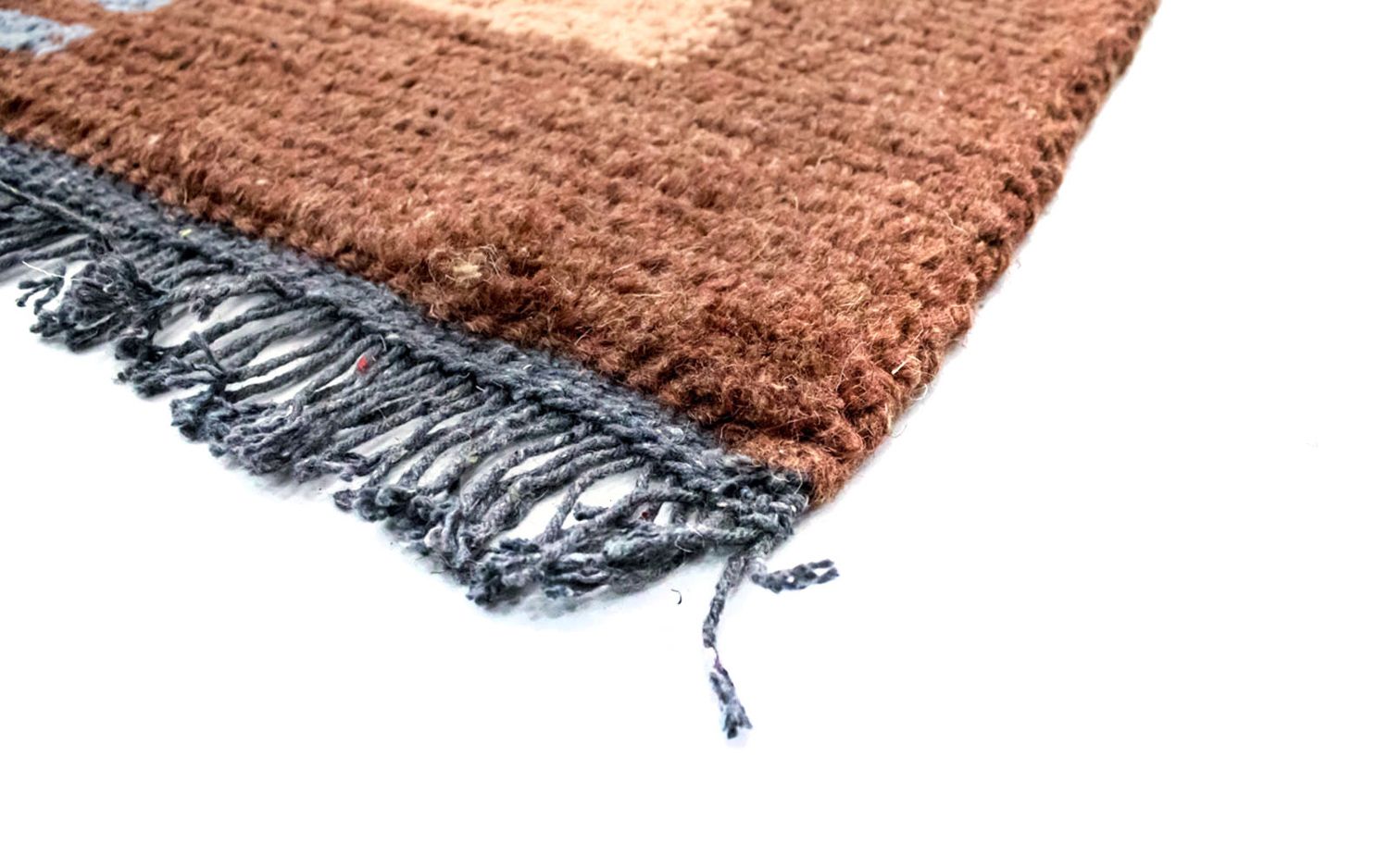 Nepal Teppich 140 x 70 cm - braun