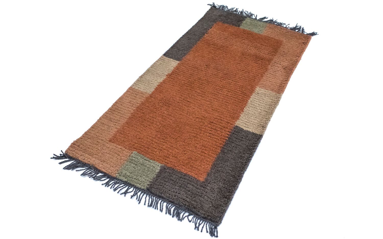 Nepal Teppich 140 x 70 cm - mehrfarbig