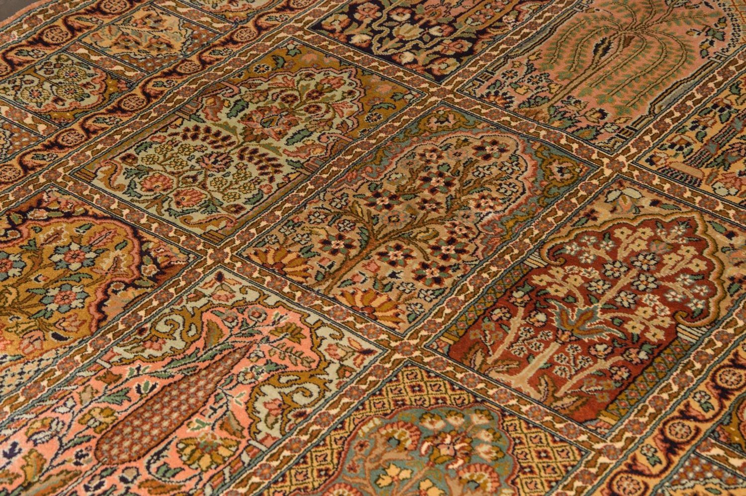 Seidenteppich - Kaschmir Seide 184 x 124 cm Teppichbrücke