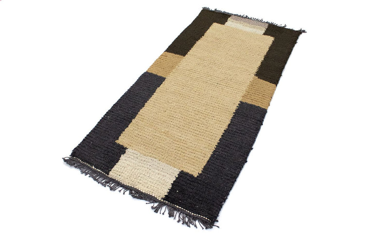Nepal Teppich 140 x 70 cm - beige