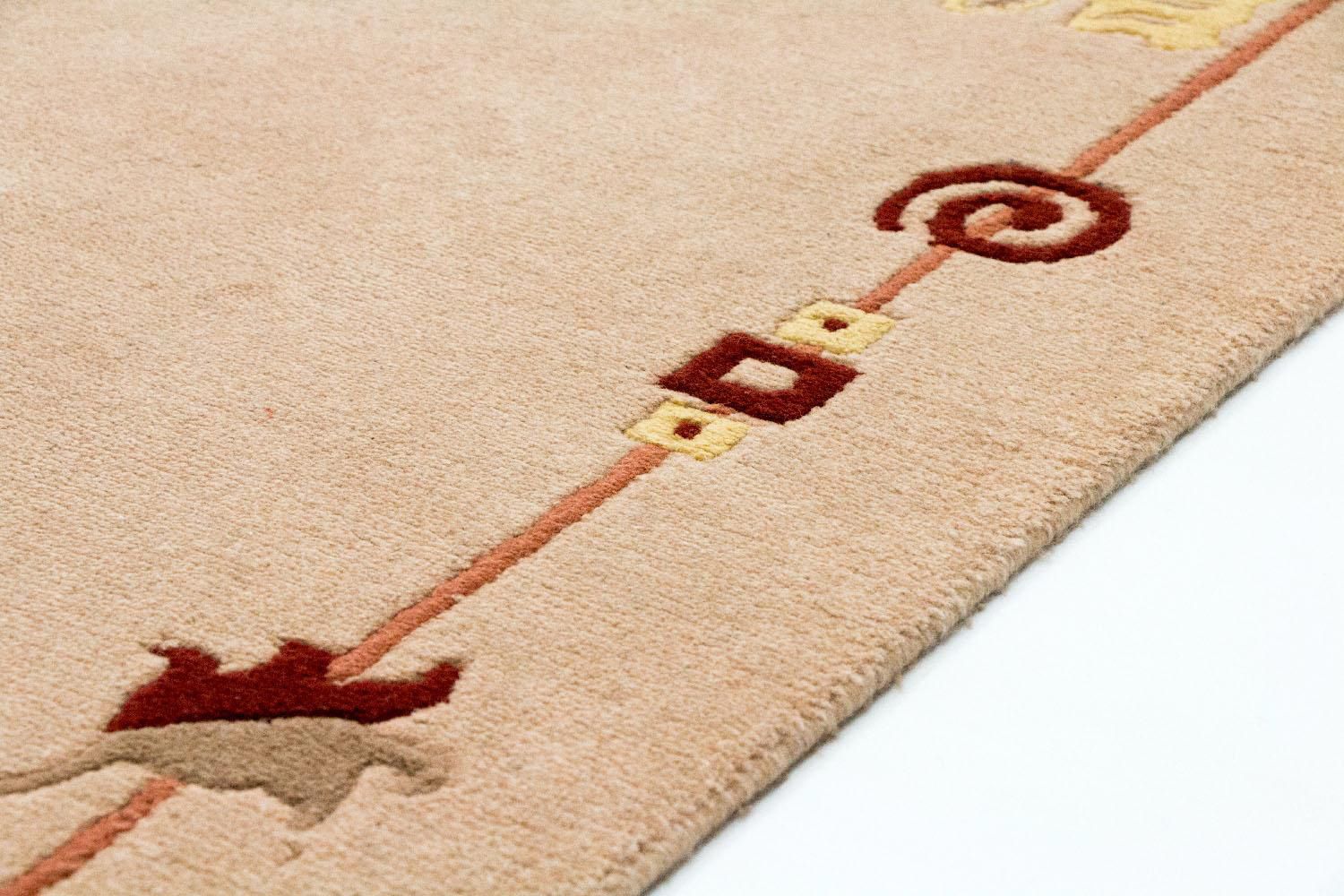 Nepal Teppich 180 x 120 cm - mehrfarbig