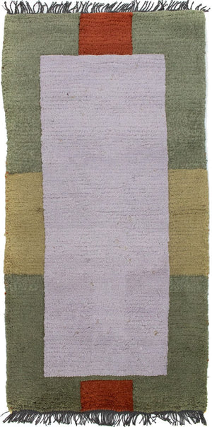 Nepal Teppich 140 x 70 cm - beige