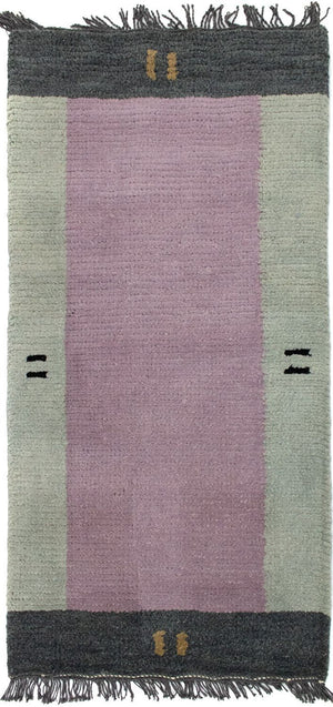 Nepal Teppich 140 x 70 cm - rosa