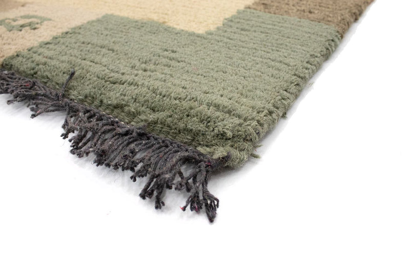 Nepal Teppich 140 x 70 cm - hellbraun