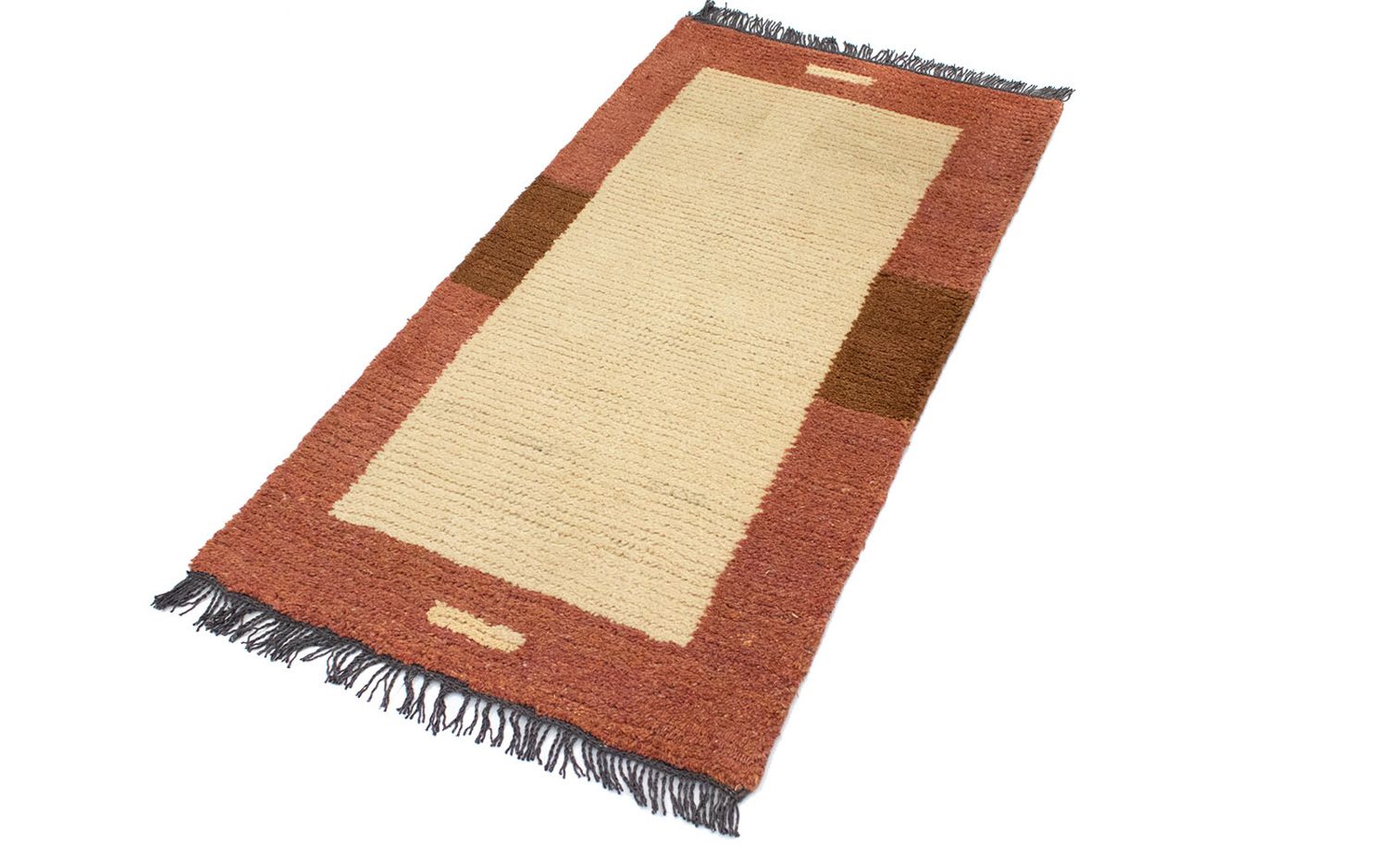 Nepal Teppich 140 x 70 cm - beige