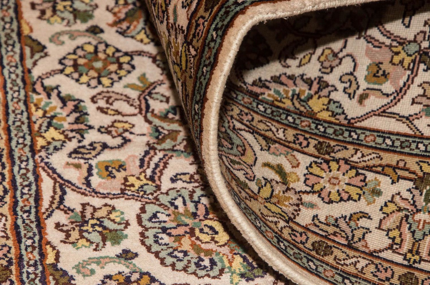 Seidenteppich - Kaschmir Seide 300 x 79 cm Teppichläufer