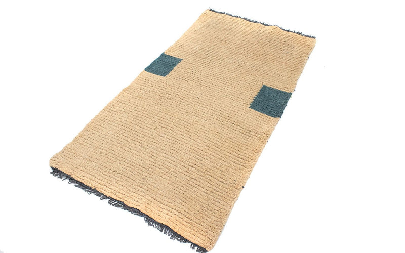 Nepal Teppich 140 x 70 cm - beige