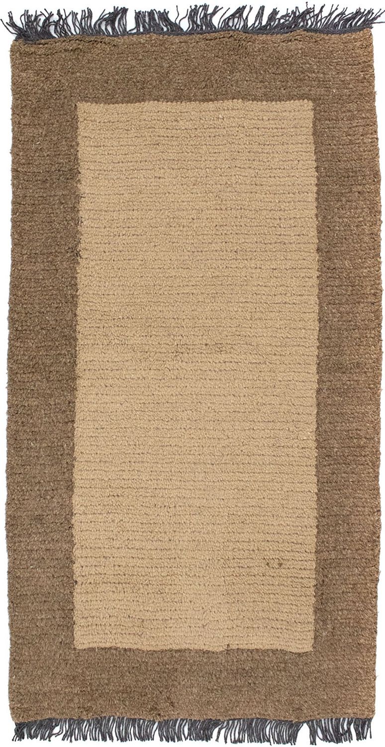 Nepal Teppich 140 x 70 cm - beige