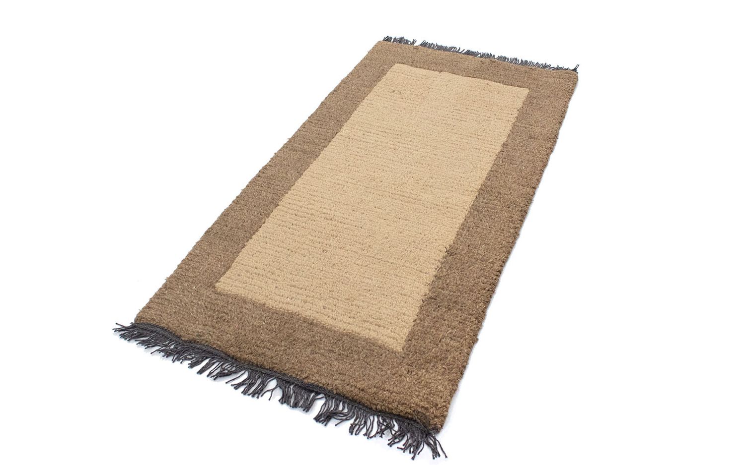 Nepal Teppich 140 x 70 cm - beige