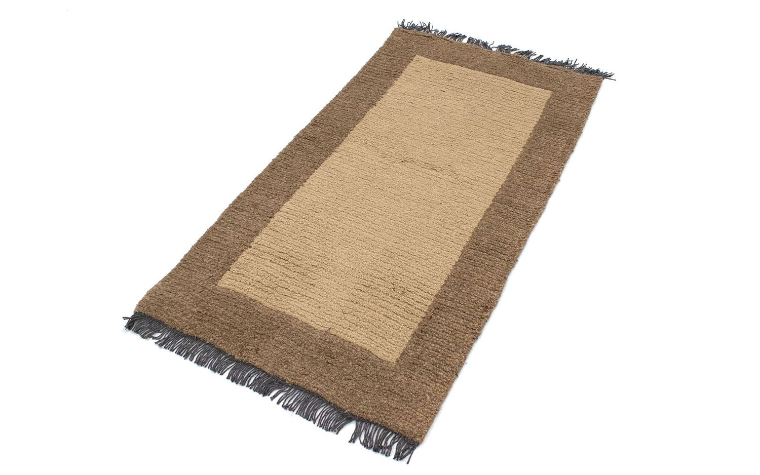 Nepal Teppich 140 x 70 cm - beige