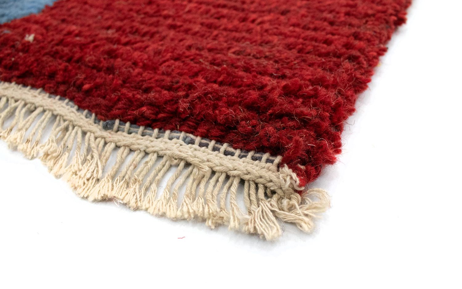 Nepal Teppich 140 x 70 cm - rot