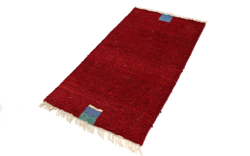 Nepal Teppich 140 x 70 cm - rot