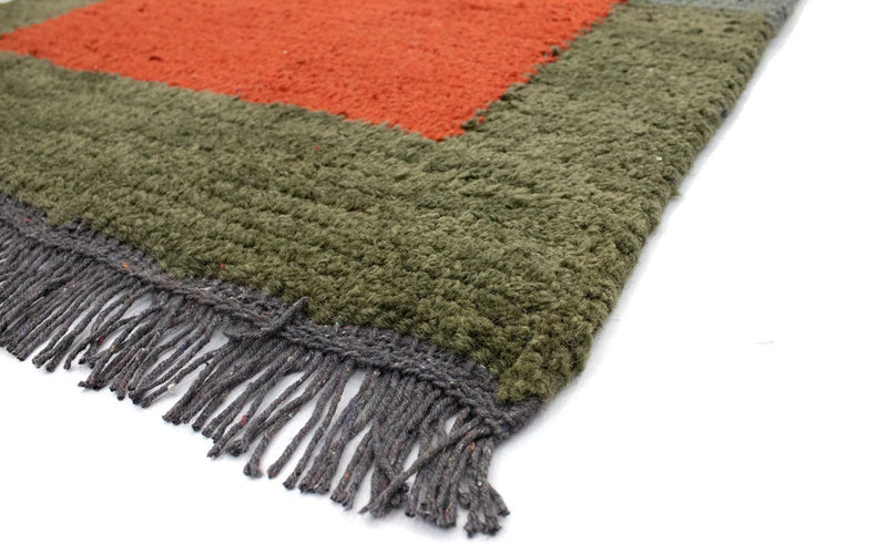 Nepal Teppich 140 x 70 cm - rot
