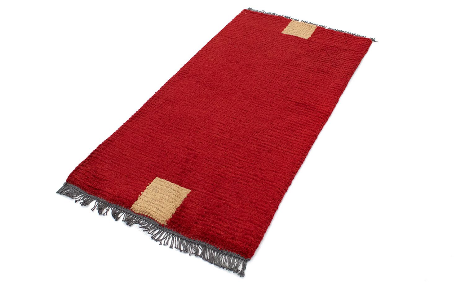 Nepal Teppich 140 x 70 cm - rot