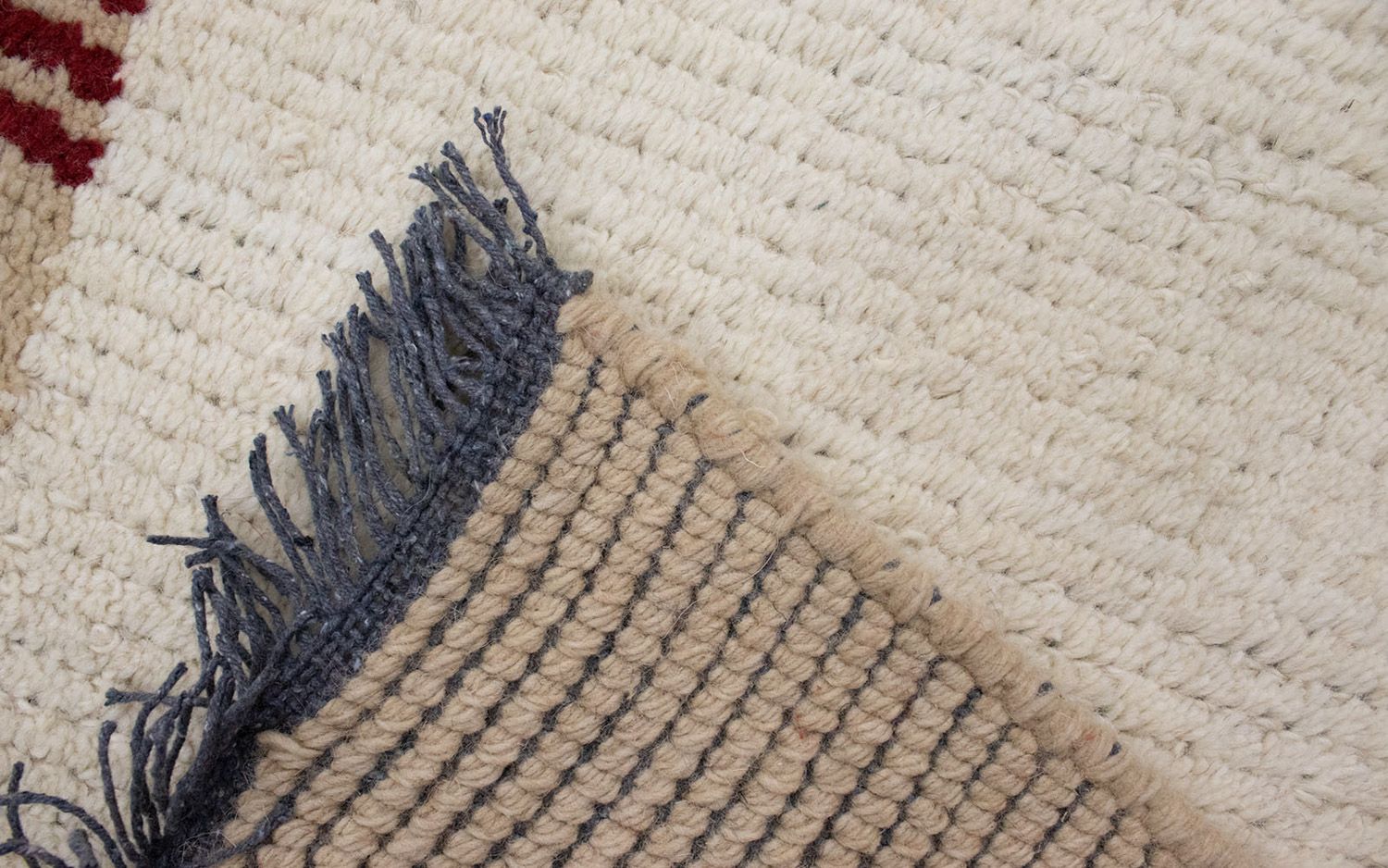 Nepal Teppich 140 x 70 cm - beige