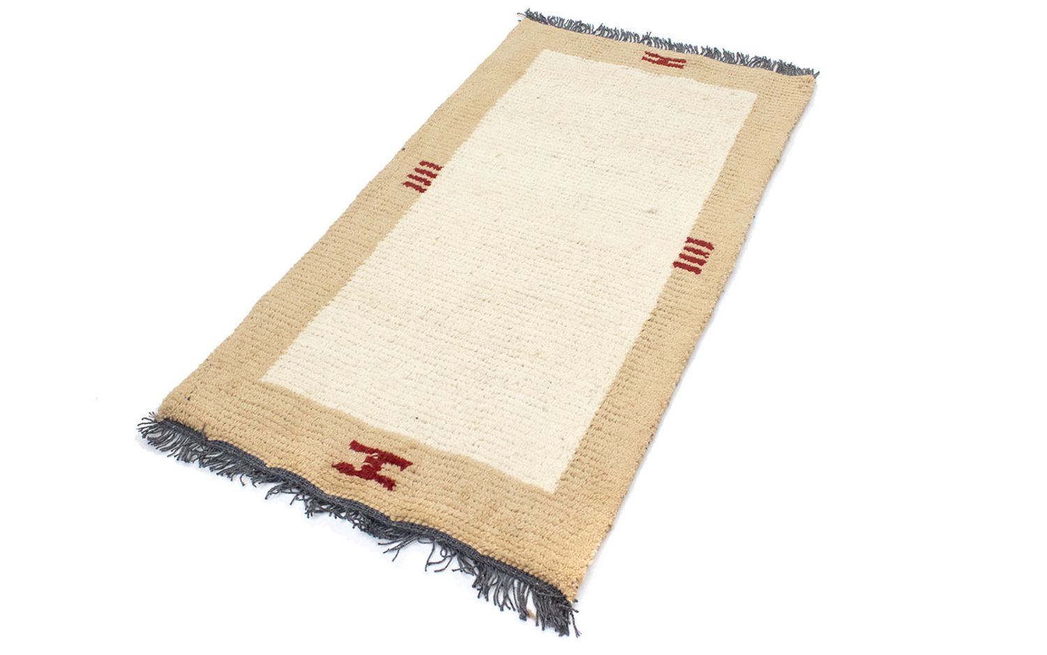 Nepal Teppich 140 x 70 cm - beige