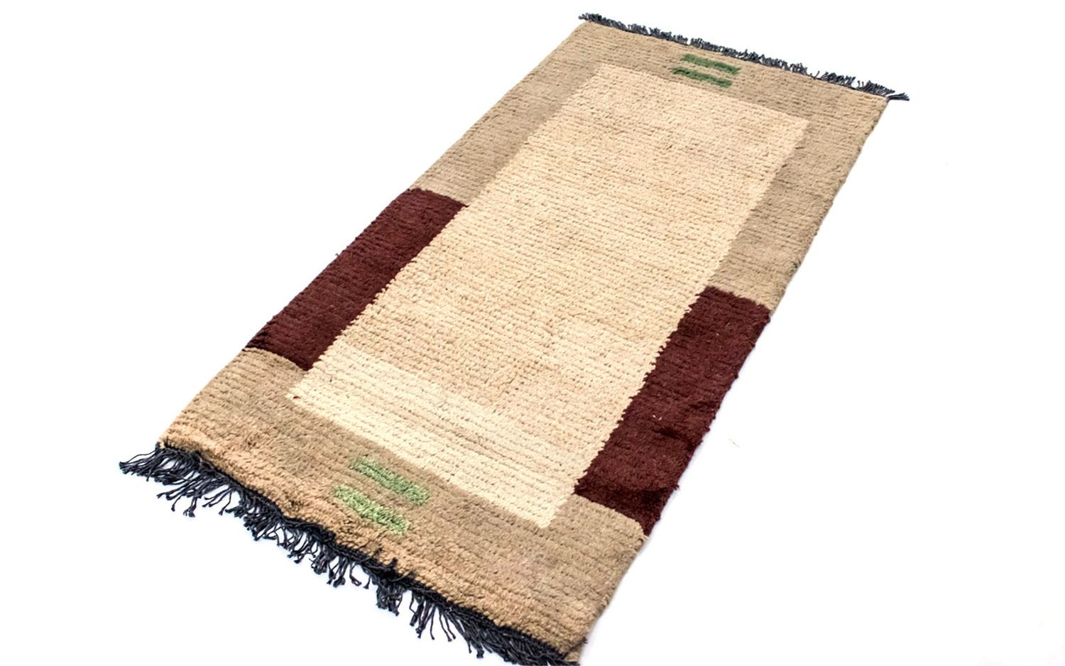 Nepal Teppich 140 x 70 cm - beige
