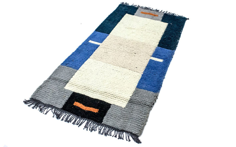 Nepal Teppich 140 x 70 cm - beige
