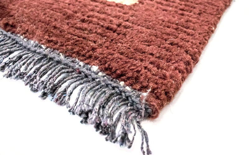 Nepal Teppich 140 x 70 cm - beige