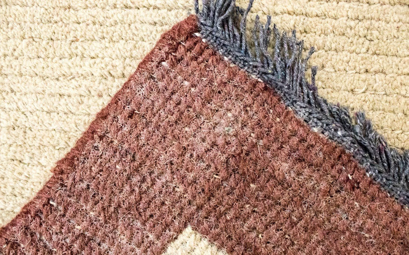 Nepal Teppich 140 x 70 cm - beige