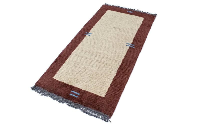 Nepal Teppich 140 x 70 cm - beige