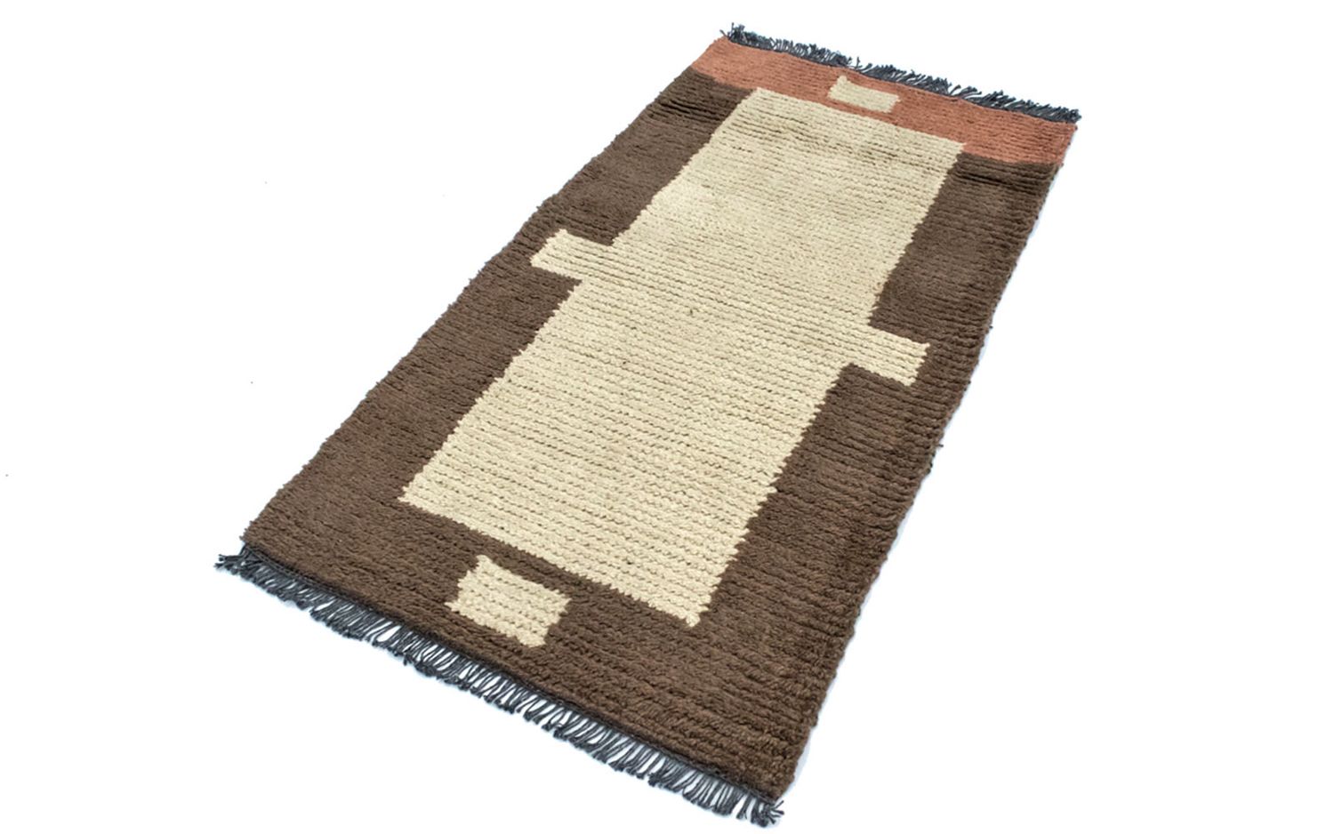Nepal Teppich 140 x 70 cm - beige