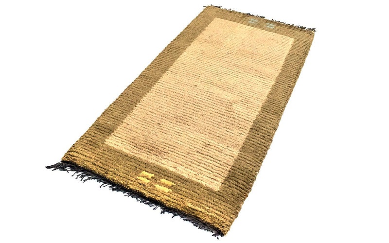 Nepal Teppich 140 x 70 cm - beige
