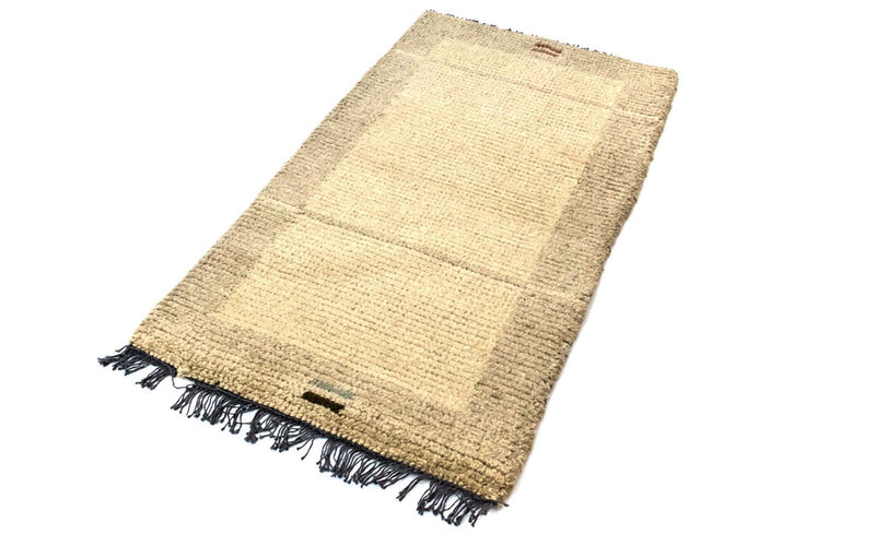 Nepal Teppich 140 x 70 cm - beige