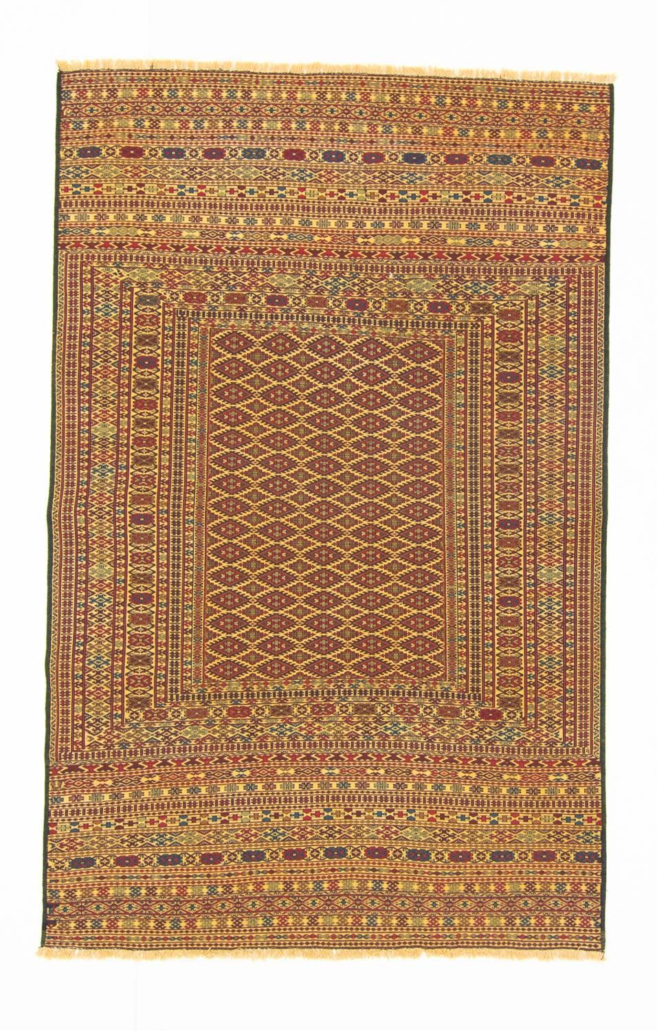 Kelim Teppich - Oriental 208 x 133 cm - braun