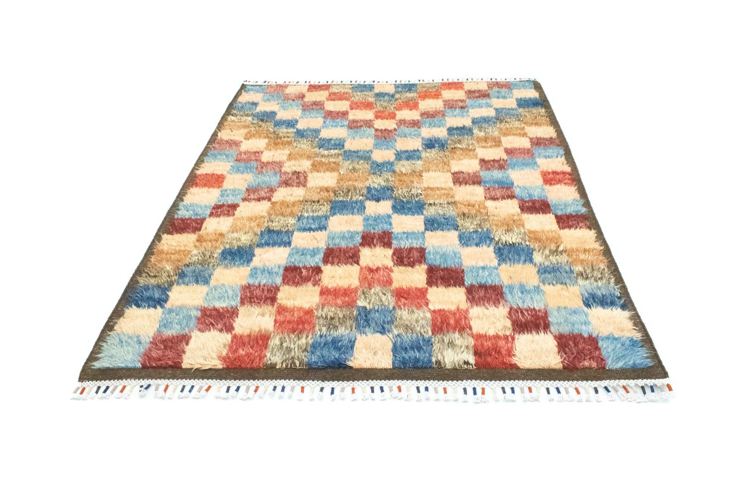 Berber Teppich 206 x 143 cm - bunt