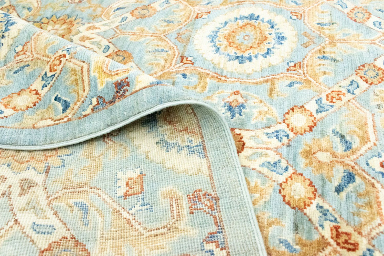 Ziegler Teppich - Modern 194 x 100 cm - grün