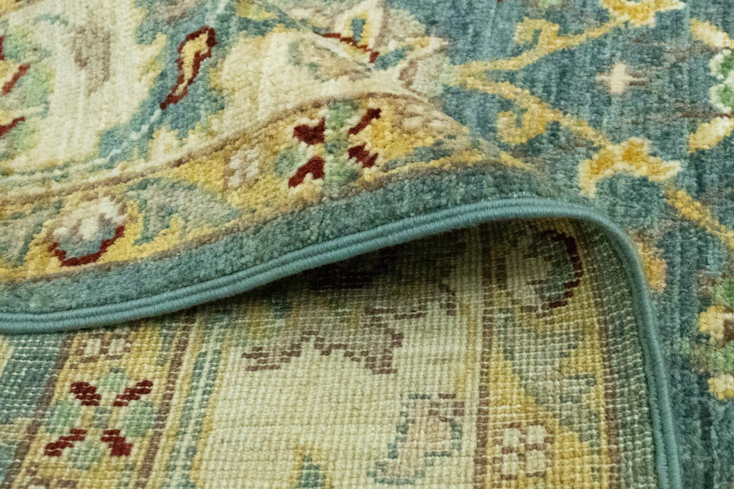 Ziegler Teppich 180 x 120 cm - hellblau