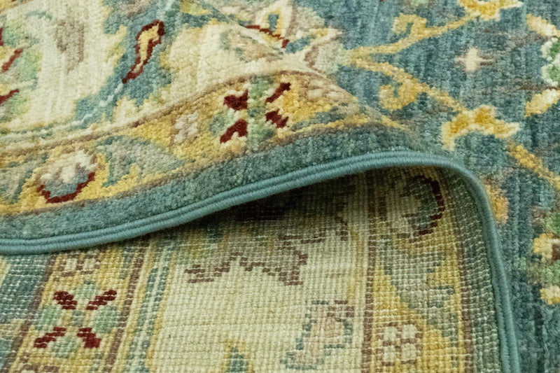 Ziegler Teppich 180 x 120 cm - hellblau