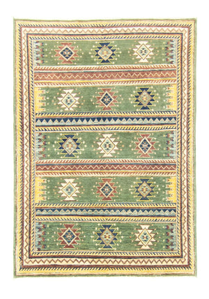 Ziegler Teppich - Modern 203 x 145 cm - grün
