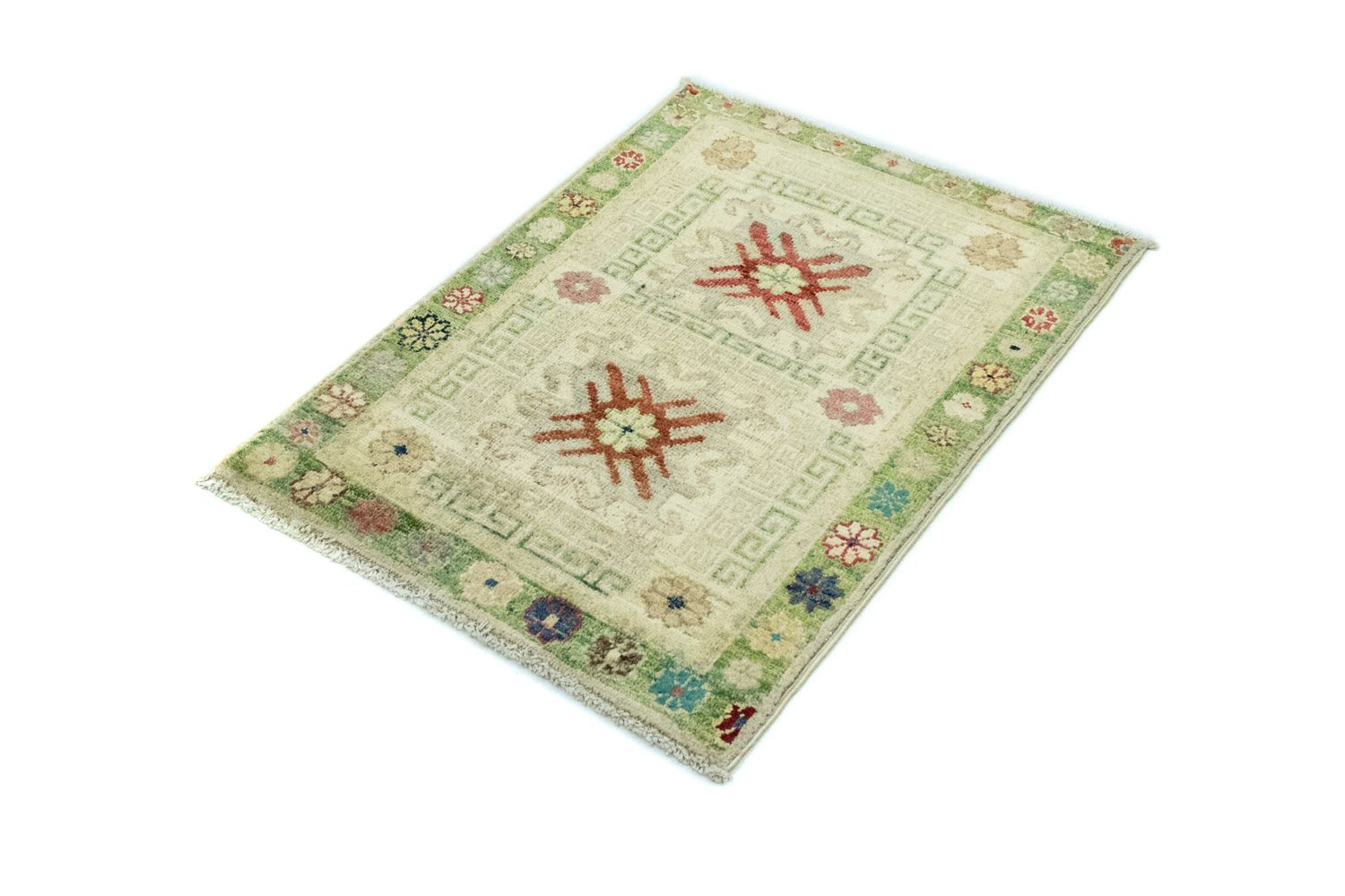 Ziegler Teppich - Modern 85 x 61 cm - hellgrün