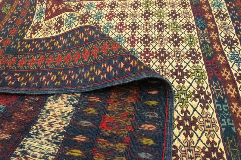 Kelim Teppich - Oriental 186 x 126 cm - beige