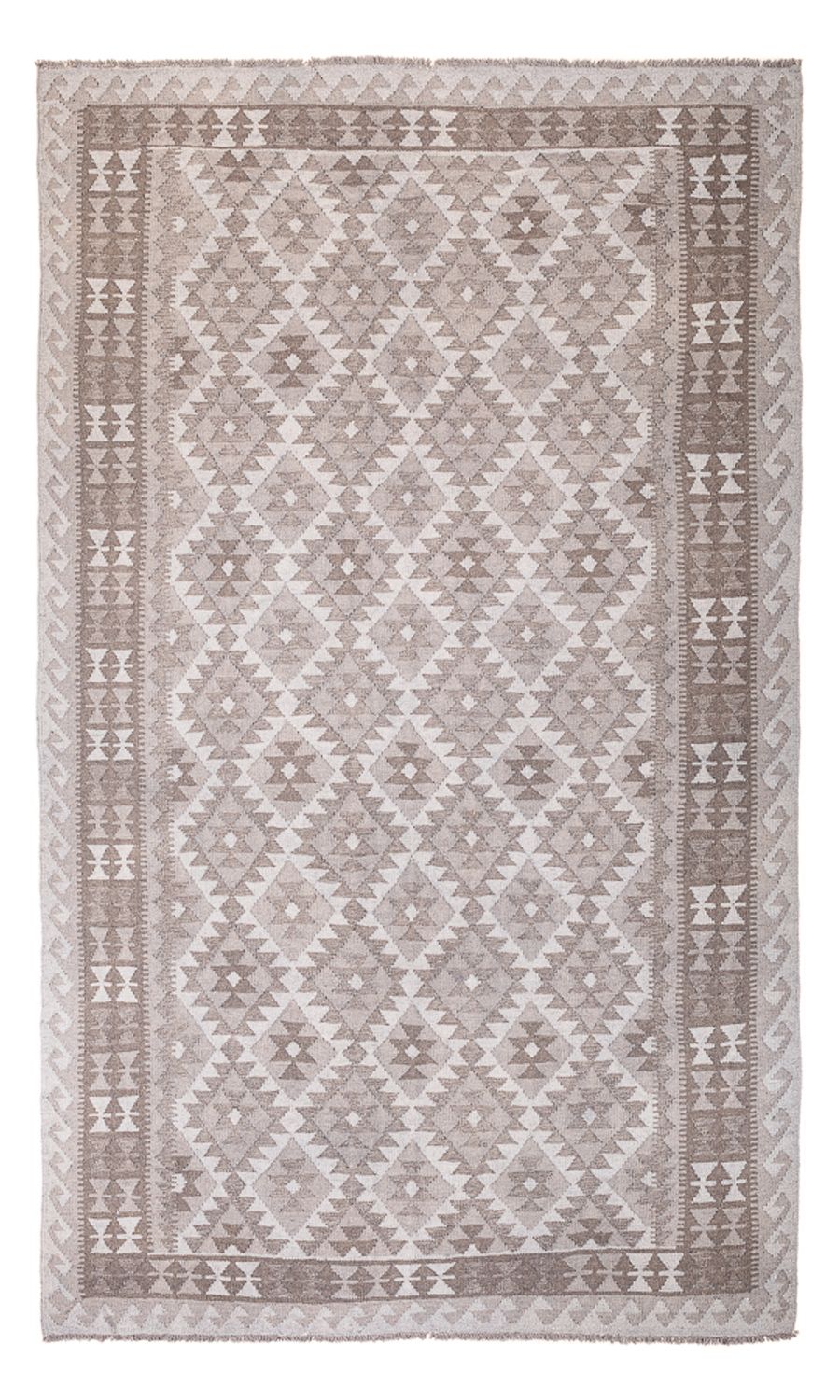Kelim Teppich - Trendy - 296 x 186 cm - grau