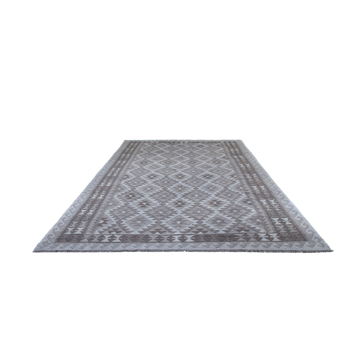 Kelim Teppich - Trendy - 296 x 186 cm - grau